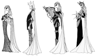 Illustration for article titled Beautiful black-and-white illustrations put a gothic spin on Game of Thrones